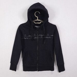 Eskadron Zaza Zip Hoodie Women XXS Black Glitter Equestrian Fanatics